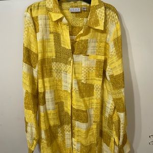 Joan Rivers patchwork shirt